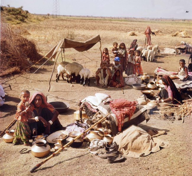 Mario Carbone Accampamento di pastori, India, 1964