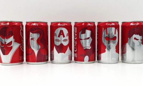 Marvel characters get the Coke treatment. Photo: Alfred Maskeroni